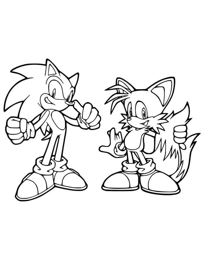 Sonic z Hry omalovánka