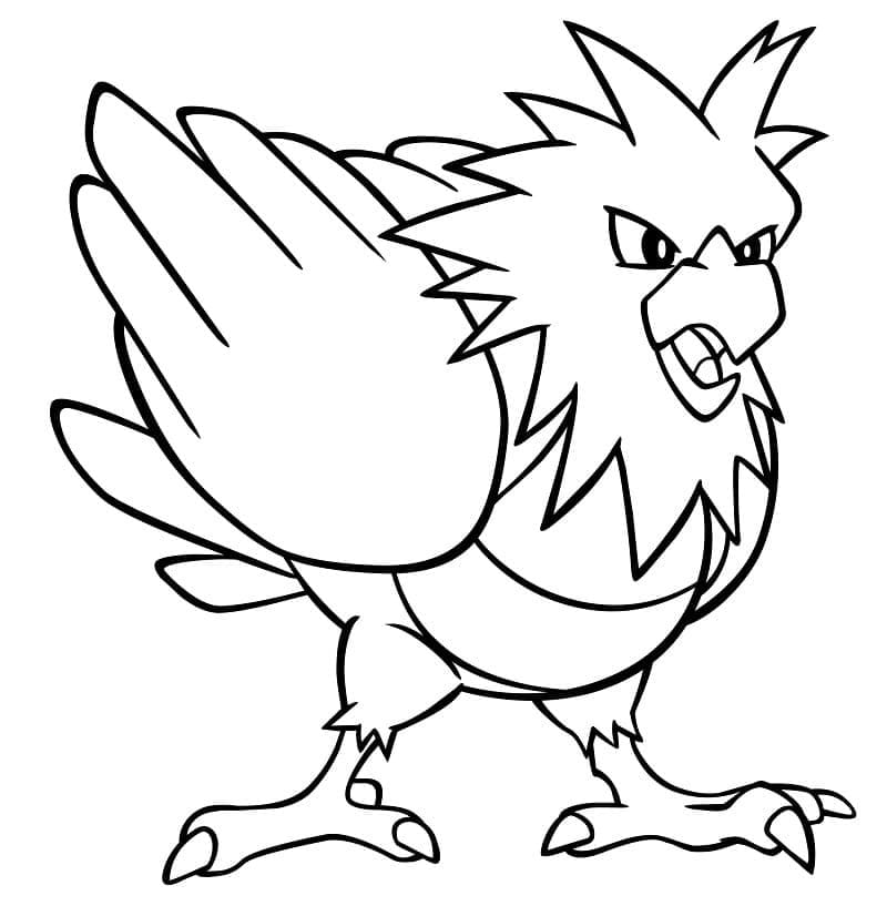 Spearow Pokemon omalovánka