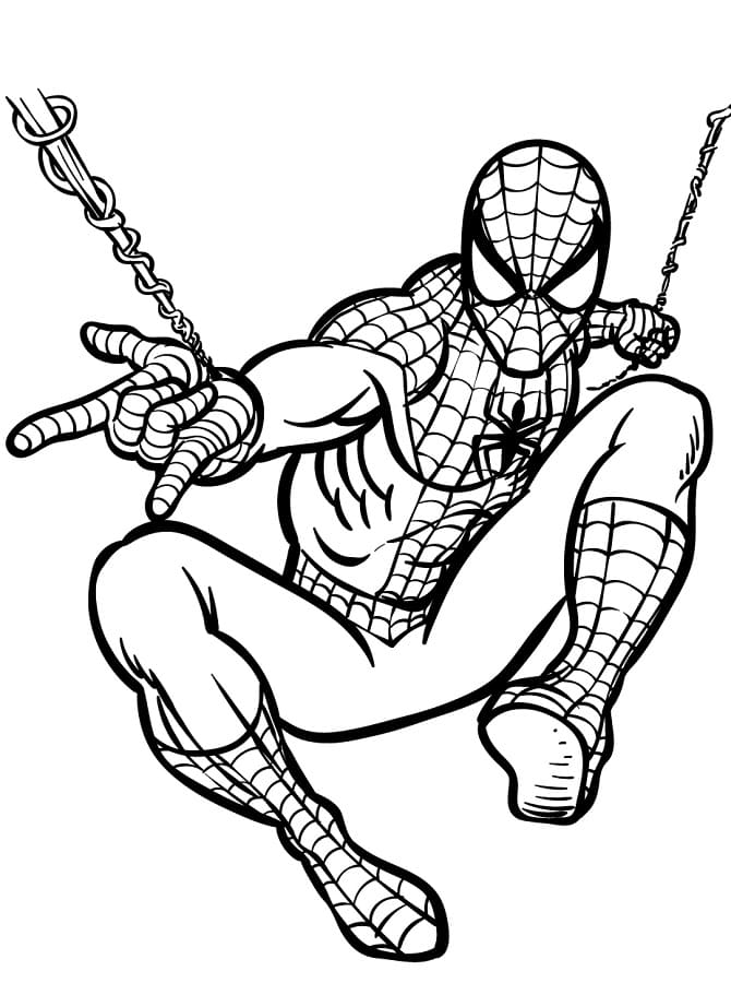 Spiderman pro 2leté Děti omalovánka