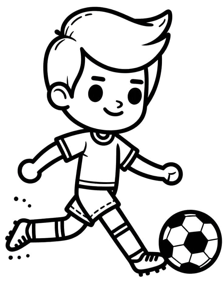 Sport Fotbal omalovánka