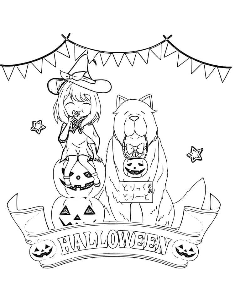 Spy x Family Tisknutelné pro Děti omalovánka