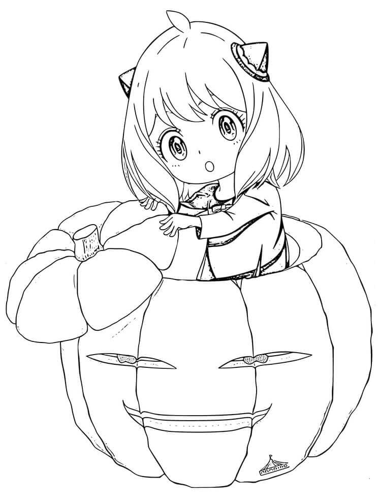 Spy x Family Zdarma Tisknutelné omalovánka