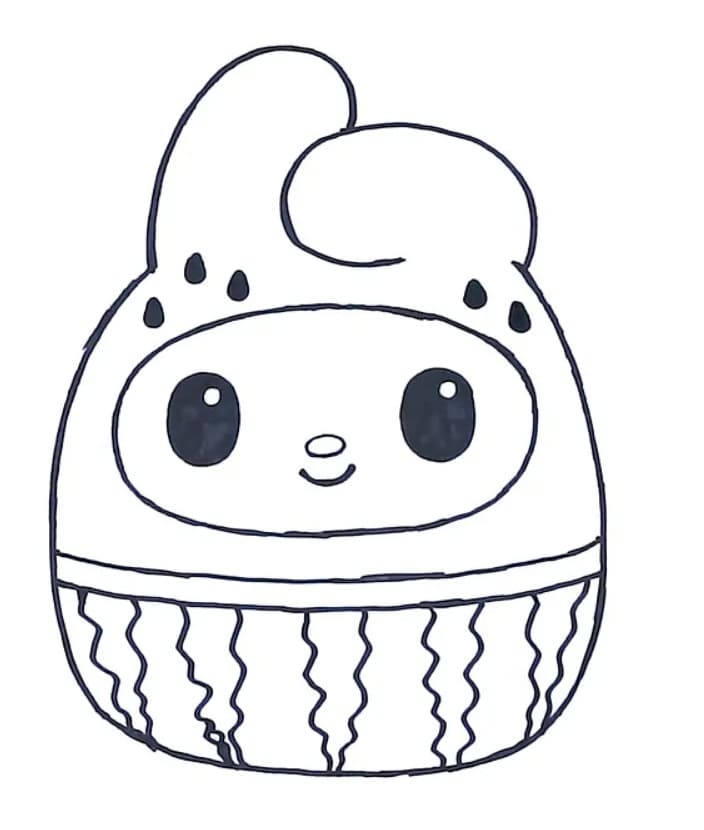 Squishmallows pro 1leté Děti omalovánka