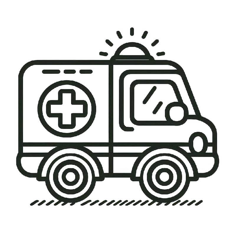 Standardní Sanitka omalovánka