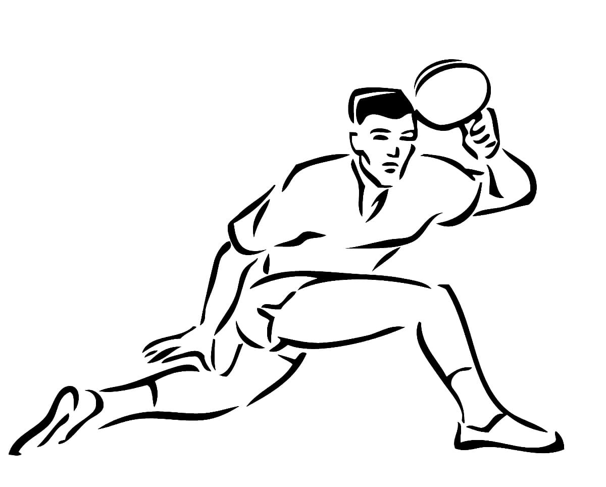 Stolní Tenis (19) omalovánka