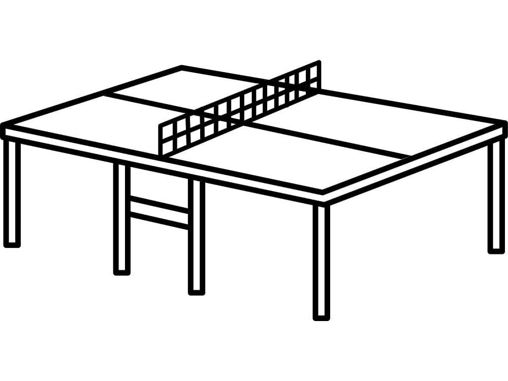 Stolní Tenis (21) omalovánka