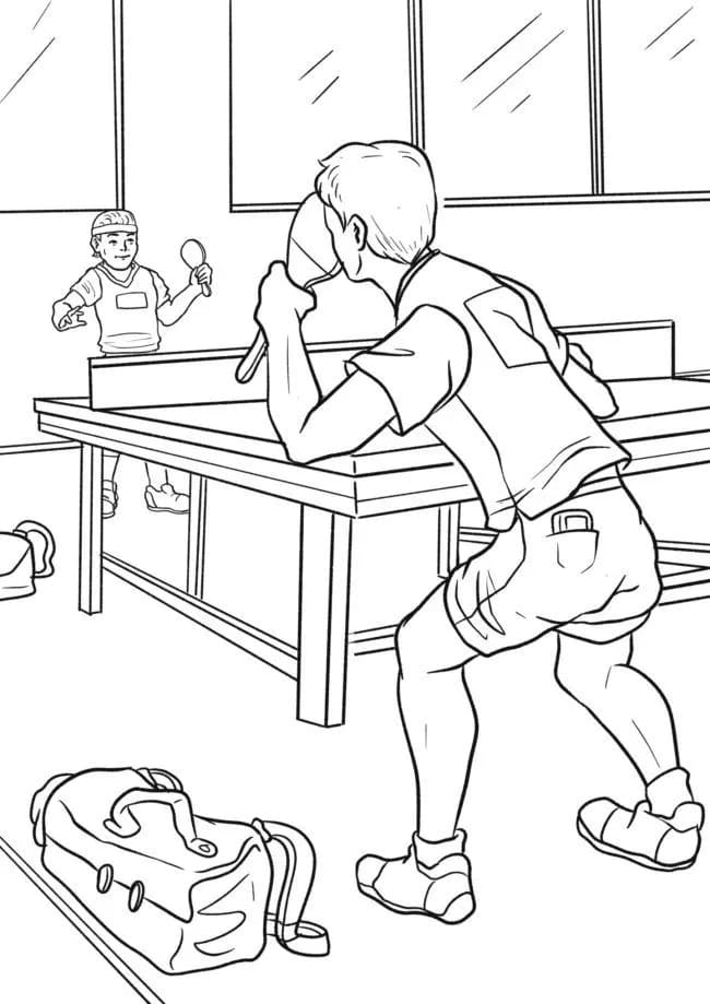 Stolní Tenis (6) omalovánka