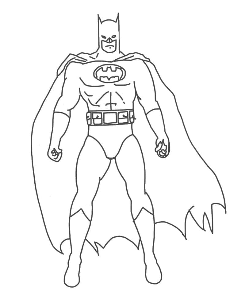 Superhrdina Batman omalovánka