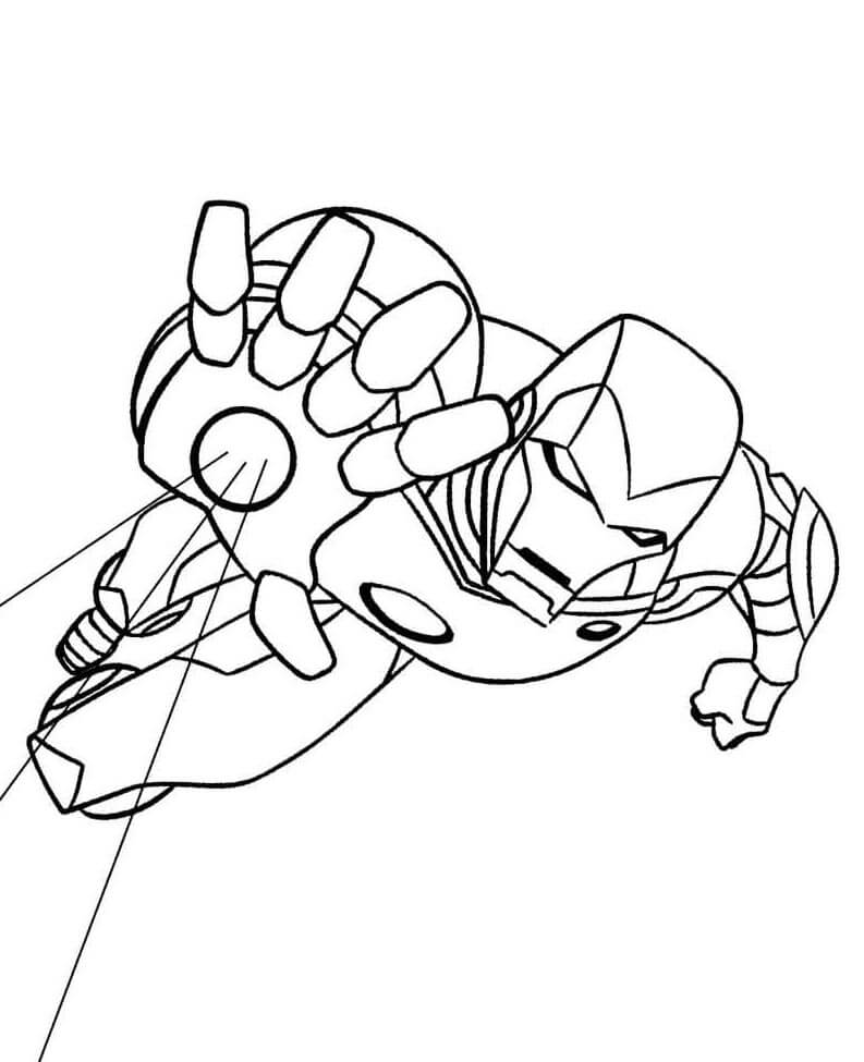 Superhrdina Iron Man Marvel omalovánka