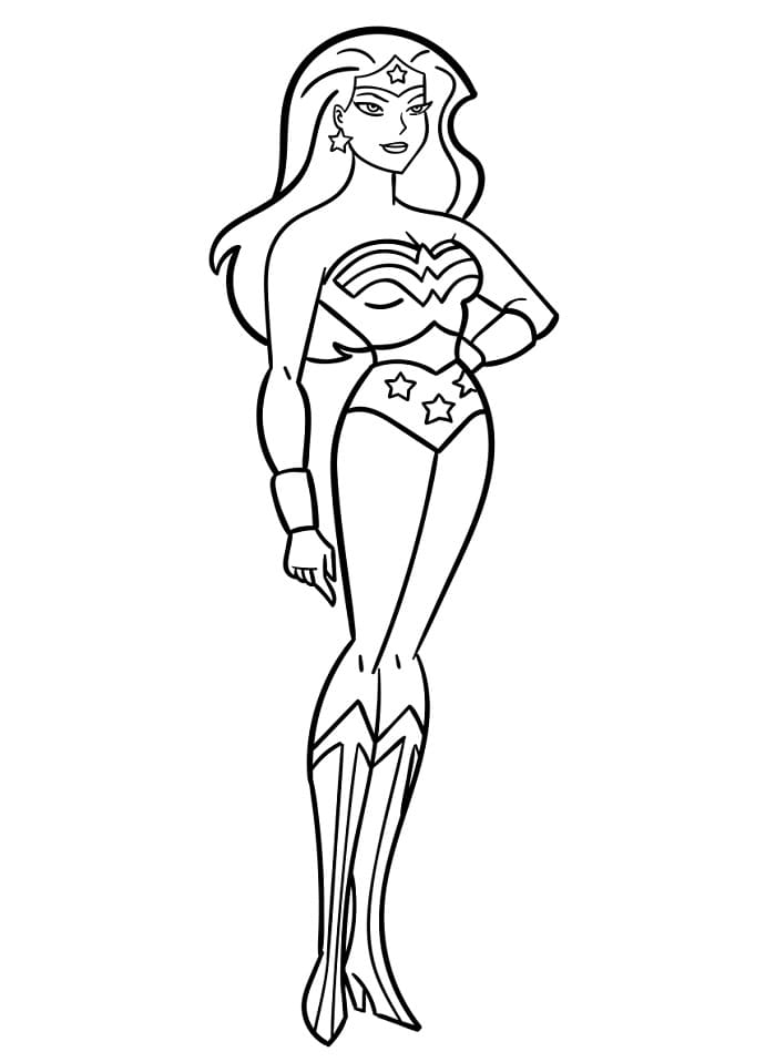 Superhrdinka Wonder Woman omalovánka