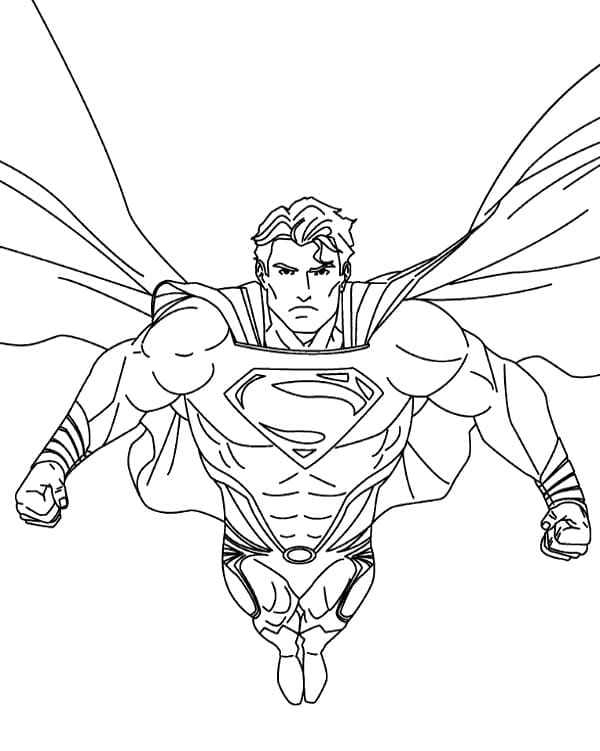 Superman Justice League omalovánka