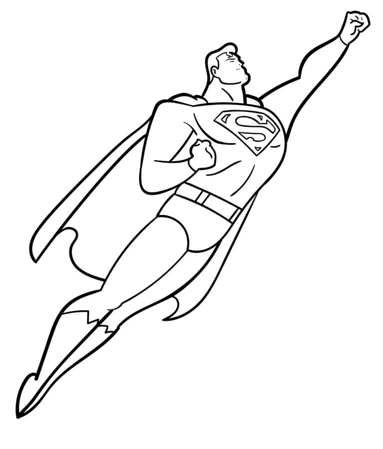 Superman Zdarma pro Děti omalovánka