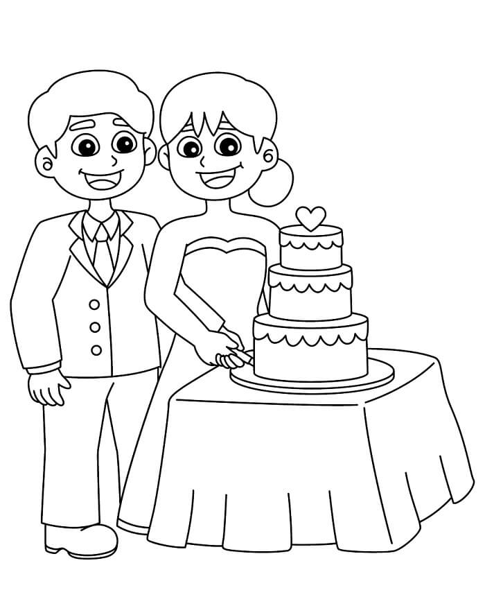 Svatba Zdarma pro Děti omalovánka