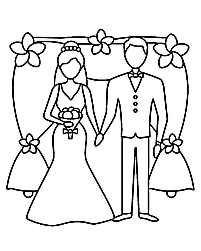 Svatba pro Děti omalovánka