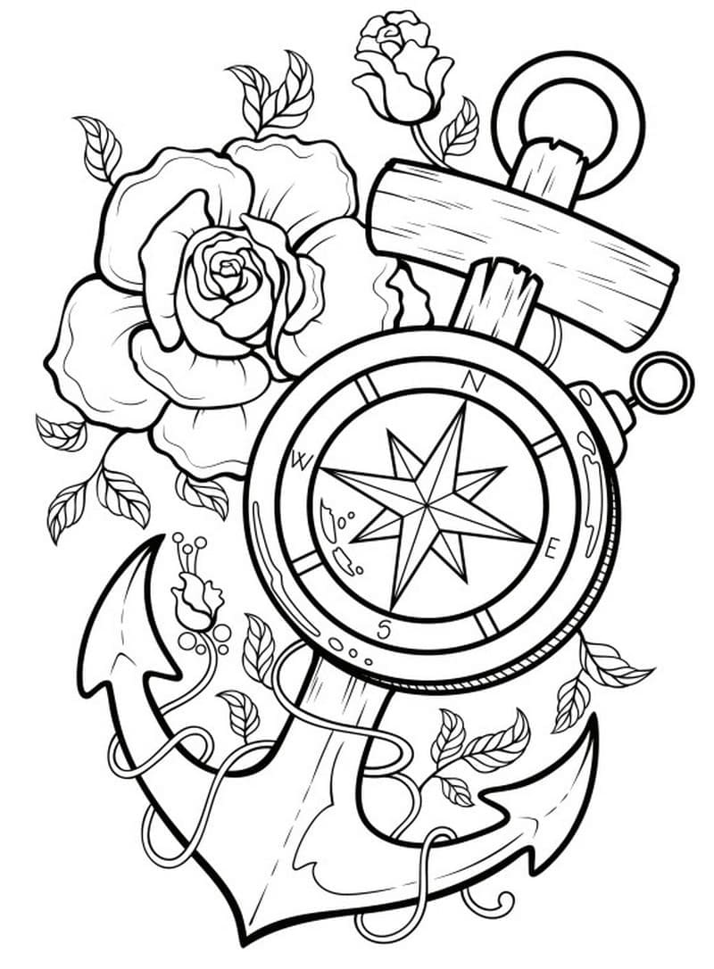 Tetování Tisknutelné omalovánka