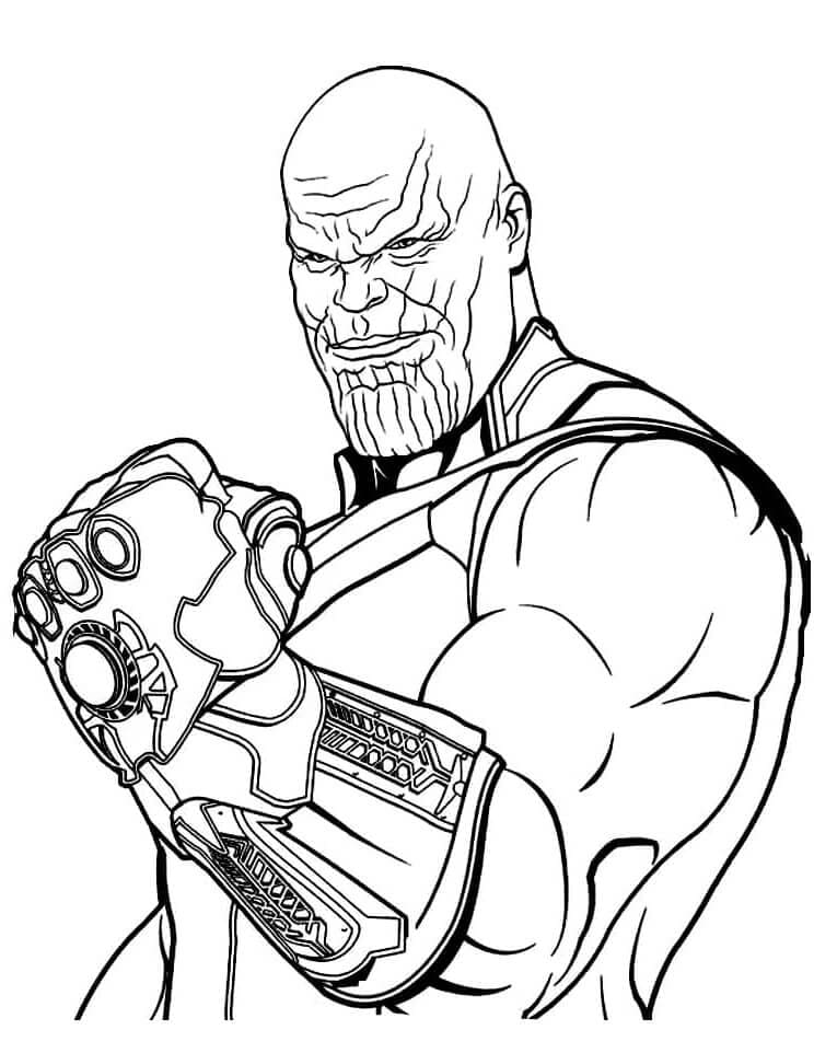 Thanos (2) omalovánka