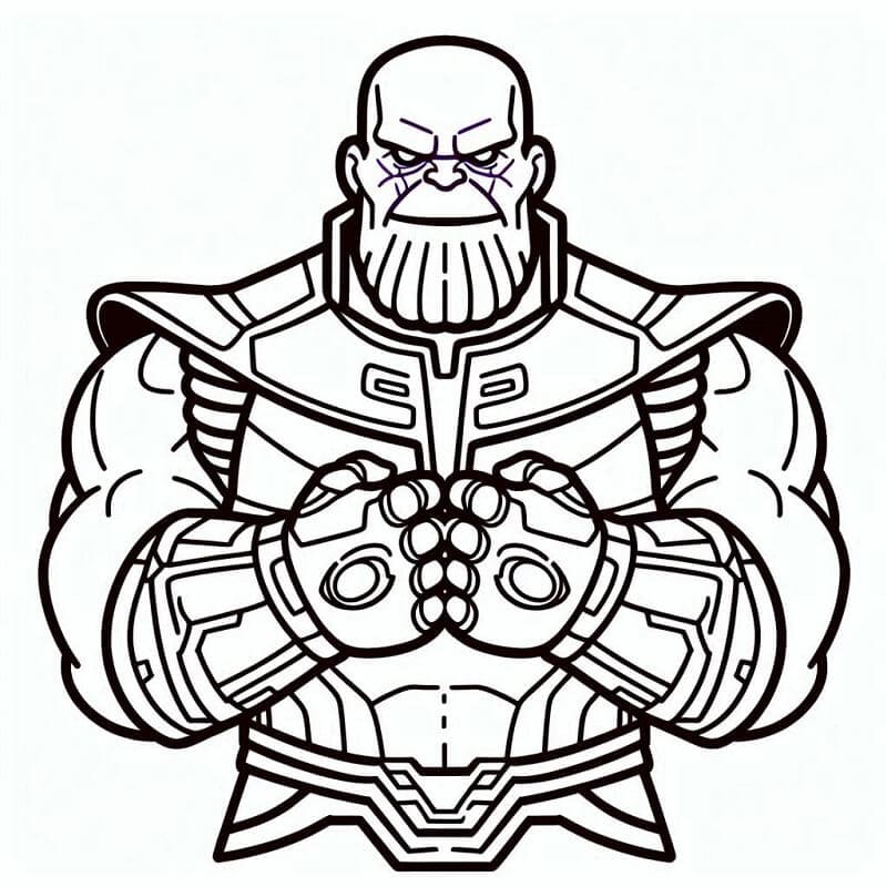 Thanos Zdarma Vymalovatelné Obrázek omalovánka