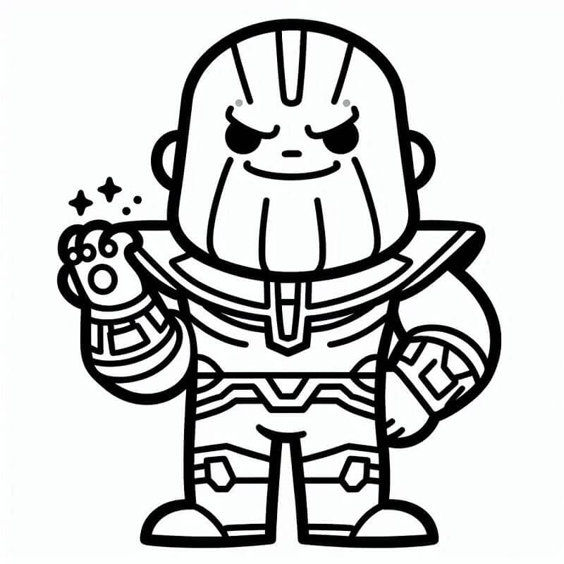 Thanos Zdarma omalovánka