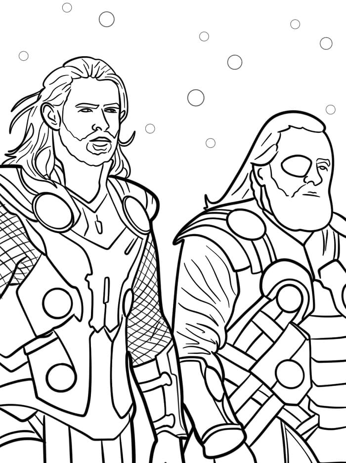 Thor Zdarma Vymalovatelné Obrázek omalovánka