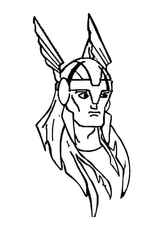 Thor pro 1leté Děti omalovánka