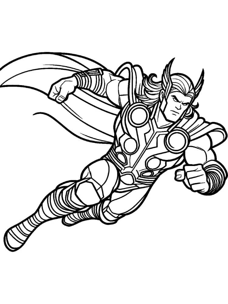 Thor pro 2leté Děti omalovánka