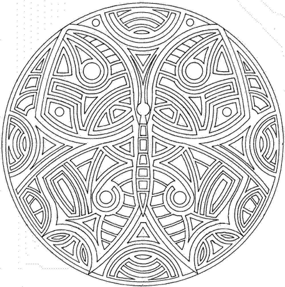 Tisk Abstraktní omalovánka