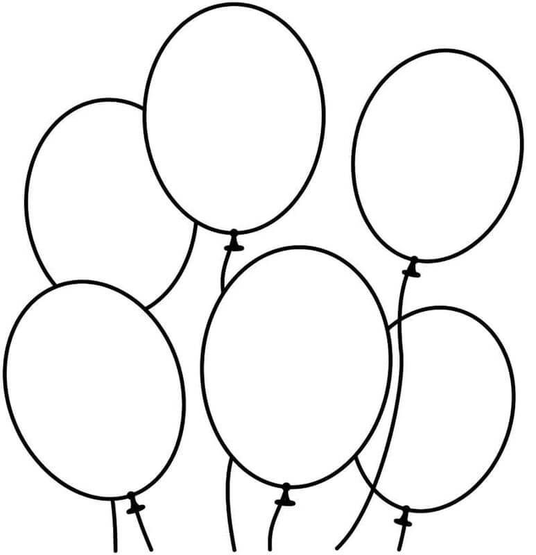 Tisk Balónek omalovánka