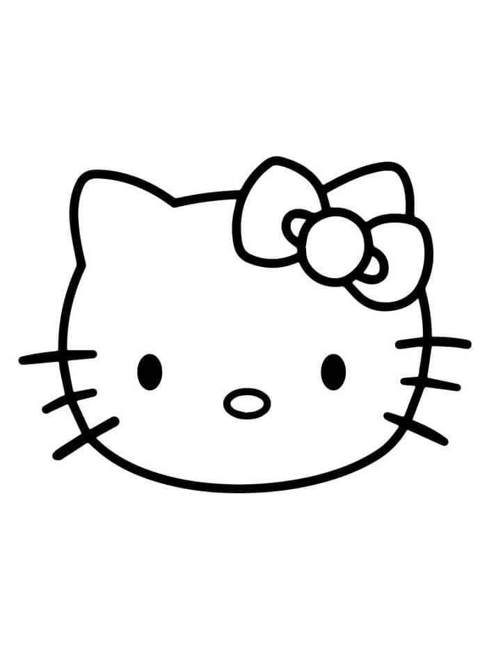 Tisk Hello Kitty omalovánka