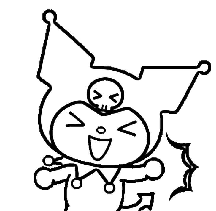 Tisk Kuromi omalovánka