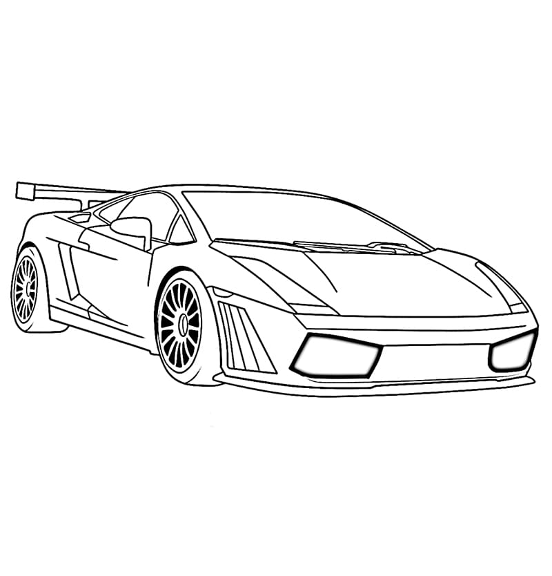 Tisk Lamborghini omalovánka