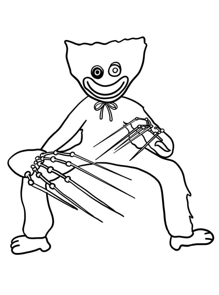 Tisk Poppy Playtime omalovánka