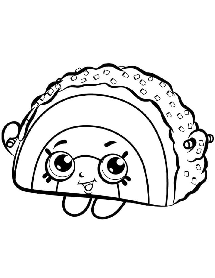 Tisk Shopkins omalovánka