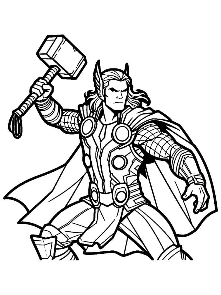 Tisk Thor omalovánka