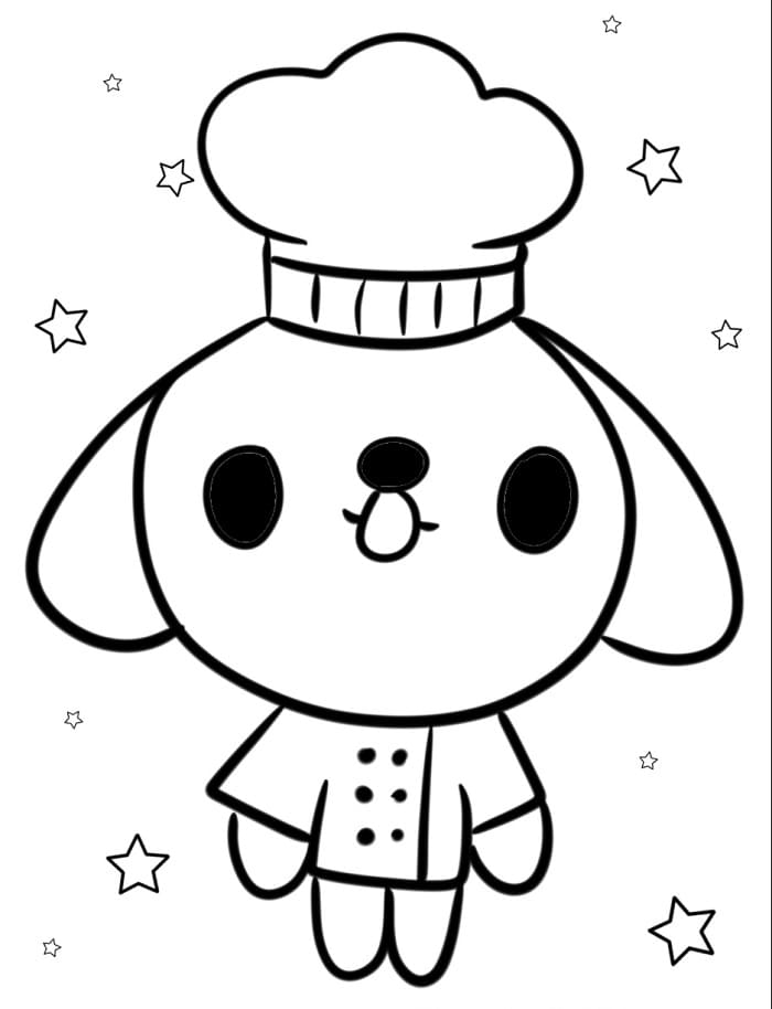 Tisk Toca Boca omalovánka