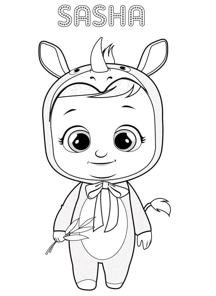 Tisknutelná Cry Babies Obrázek omalovánka