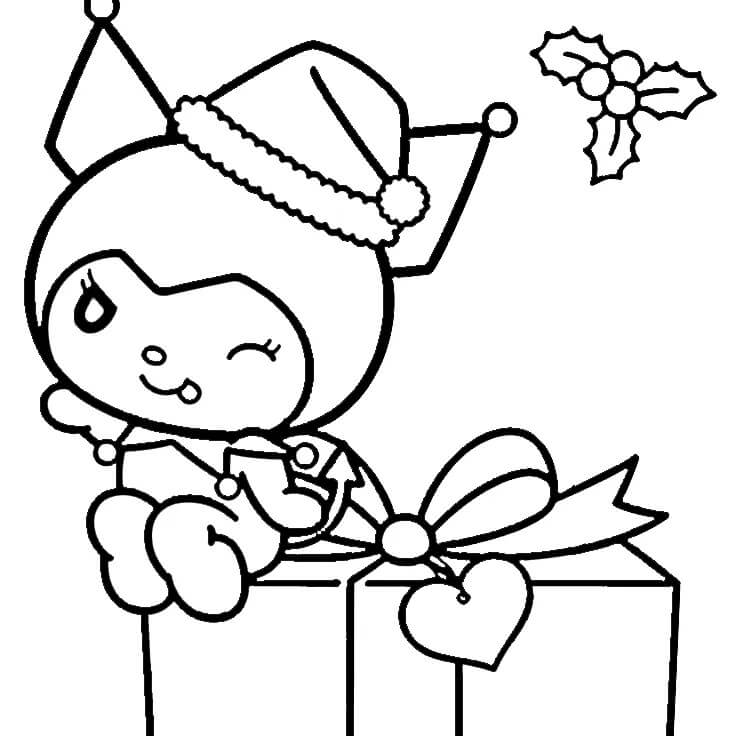 Tisknutelná Kuromi omalovánka