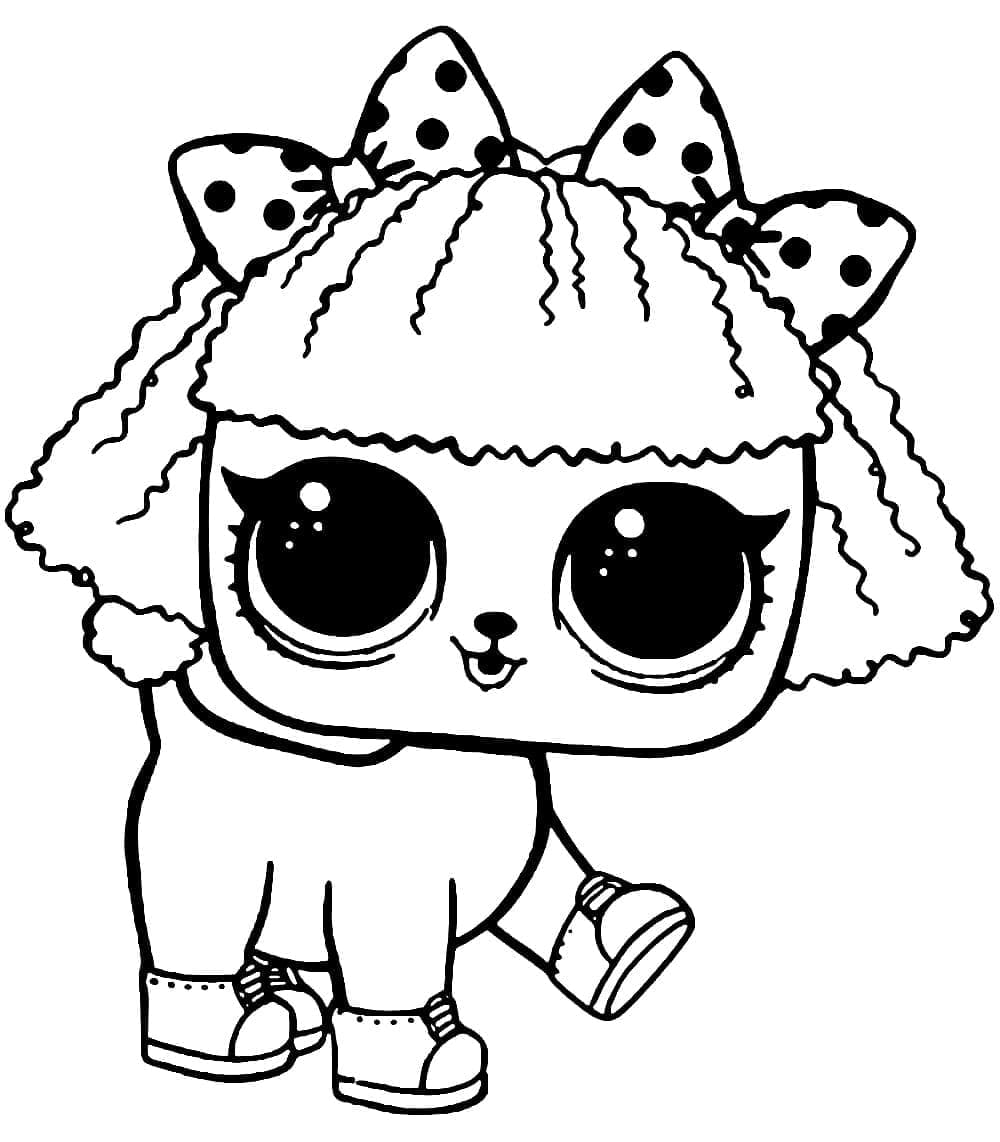Tisknutelná LOL Mazlíčci Obrázek pro Děti omalovánka