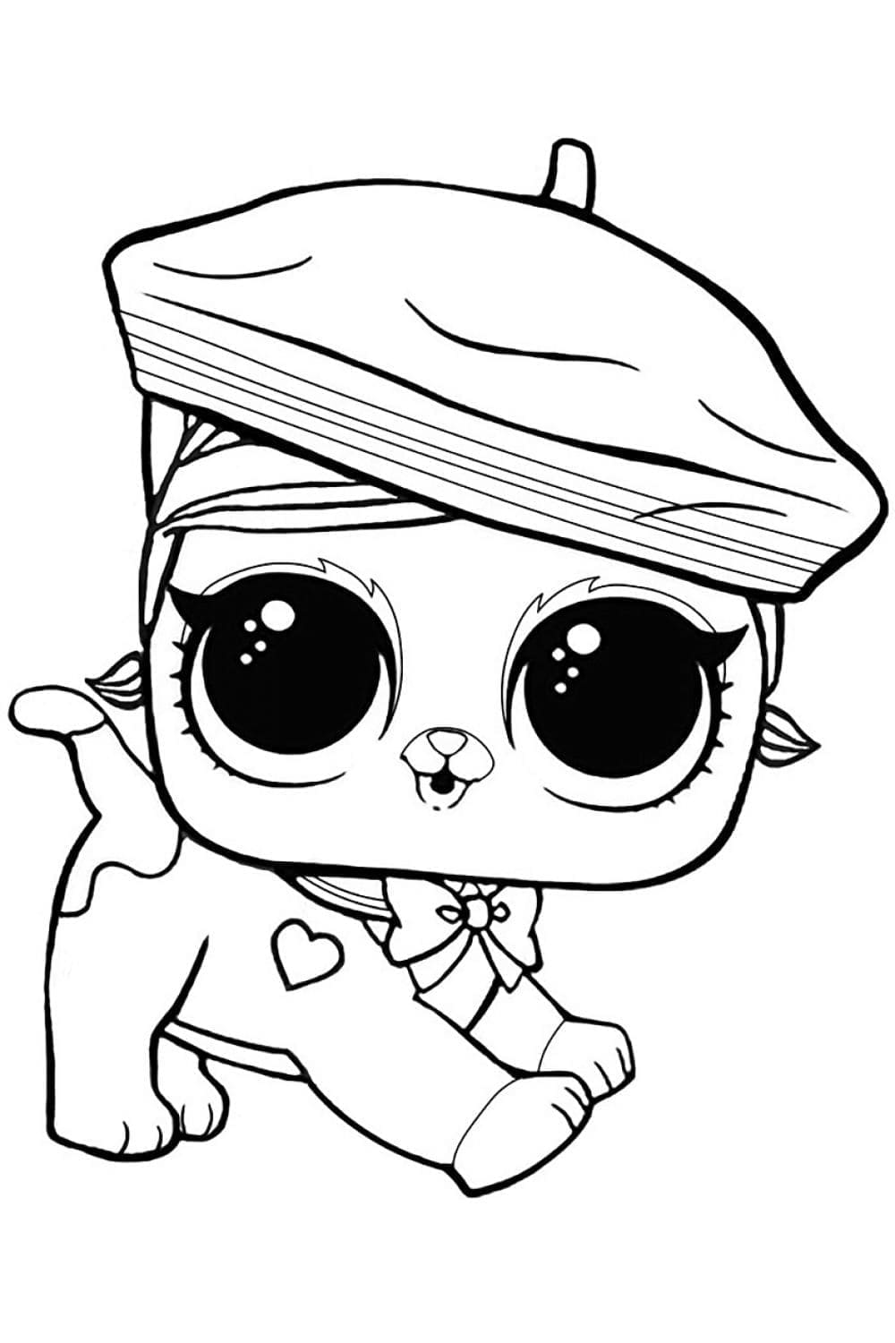 Tisknutelná LOL Mazlíčci omalovánka