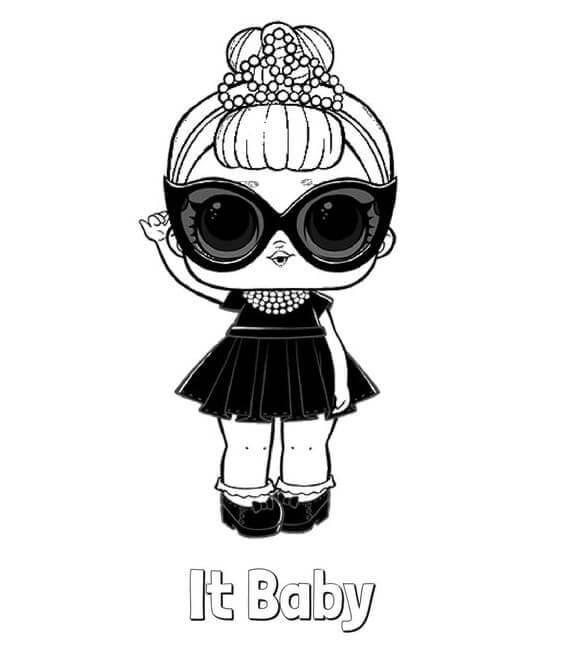 Tisknutelná LOL Panenka Obrázek pro Děti omalovánka