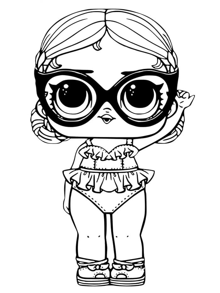 Tisknutelná LOL Panenka Obrázek omalovánka