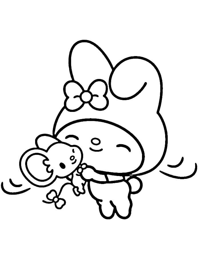 Tisknutelná My Melody omalovánka
