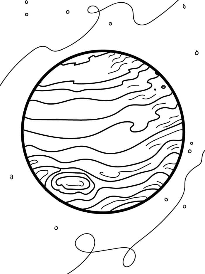 Tisknutelná Planeta Obrázek omalovánka