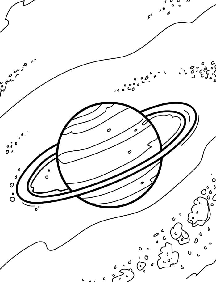 Tisknutelná Planeta omalovánka