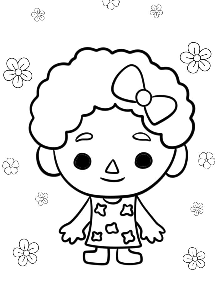 Tisknutelná Toca Boca omalovánka