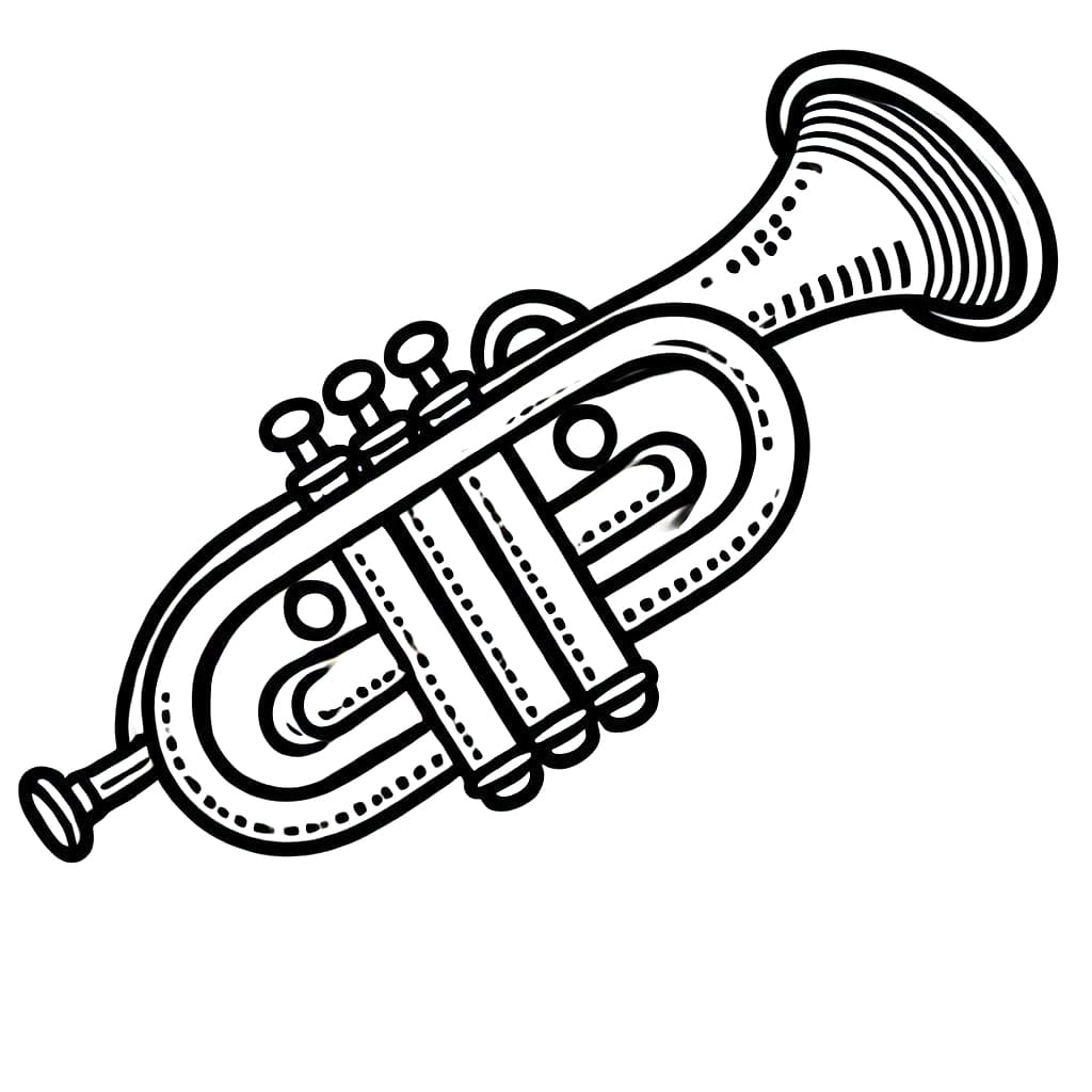 Tisknutelná Trubka Obrázek omalovánka