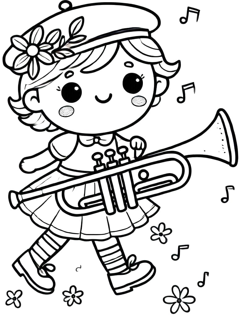 Tisknutelná Zdarma Trubka omalovánka