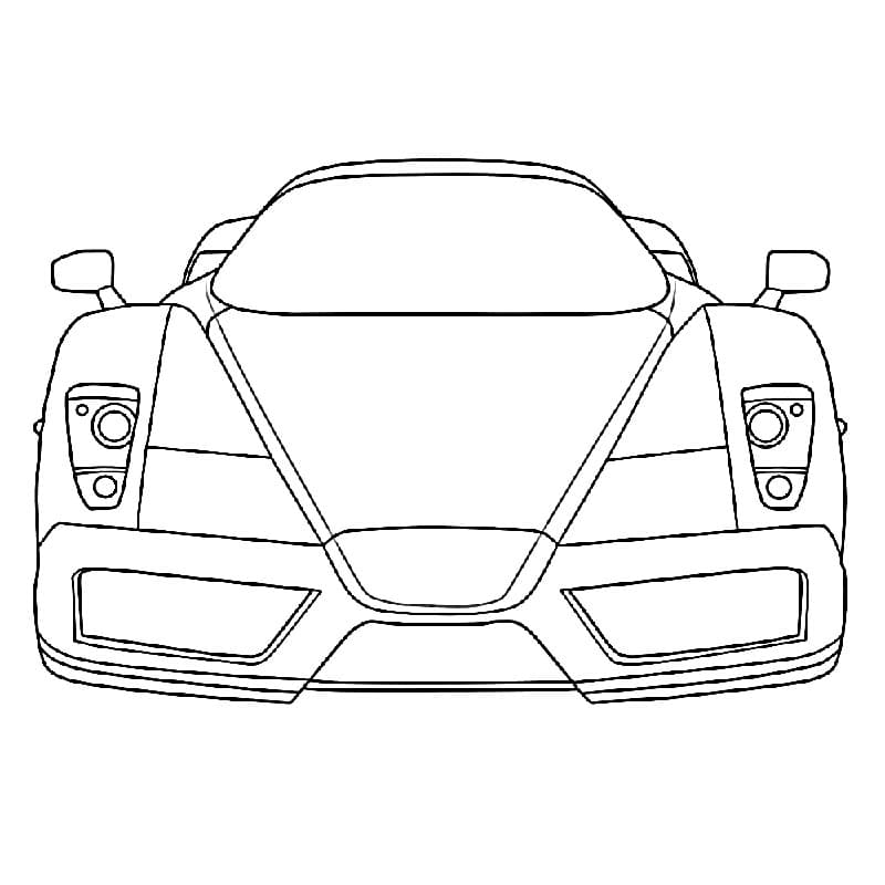 Tisknutelné Ferrari omalovánka