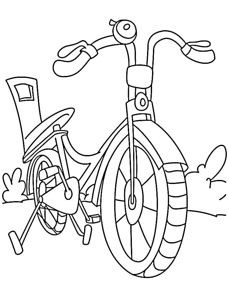 Tisknutelné Jízdní Kolo omalovánka