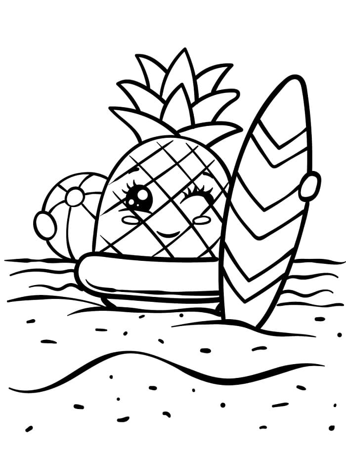 Tisknutelné Léto omalovánka