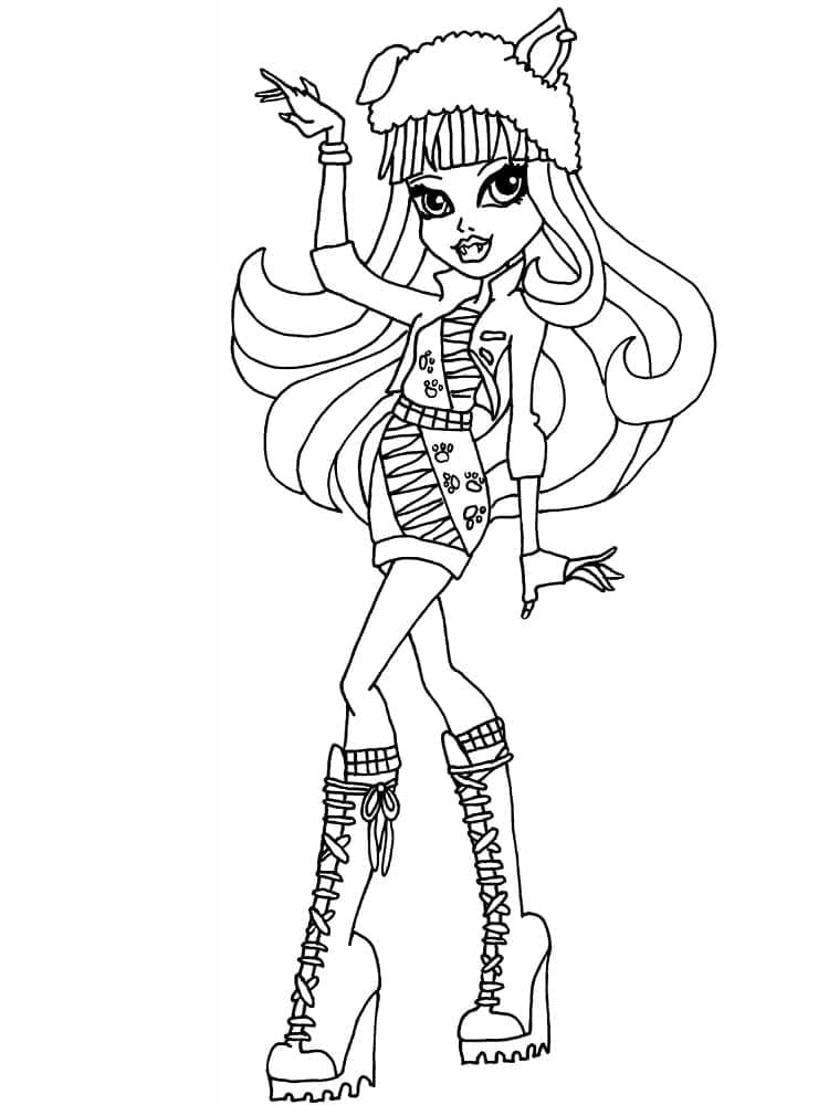 Tisknutelné Monster High Obrázek omalovánka